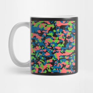 Green Blue Digital Camouflage Mug